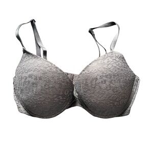 Victoria’s Secret PINK Wear Everywear Push Up Lace Animal Print Black Bra 34D